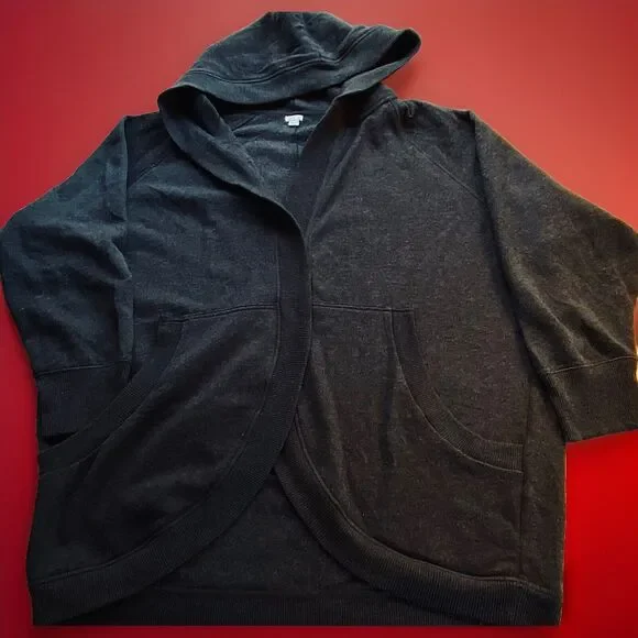 Aerie Women’s Cozy Black Cardigan Hoodie Size: M - Picture 15 of 16